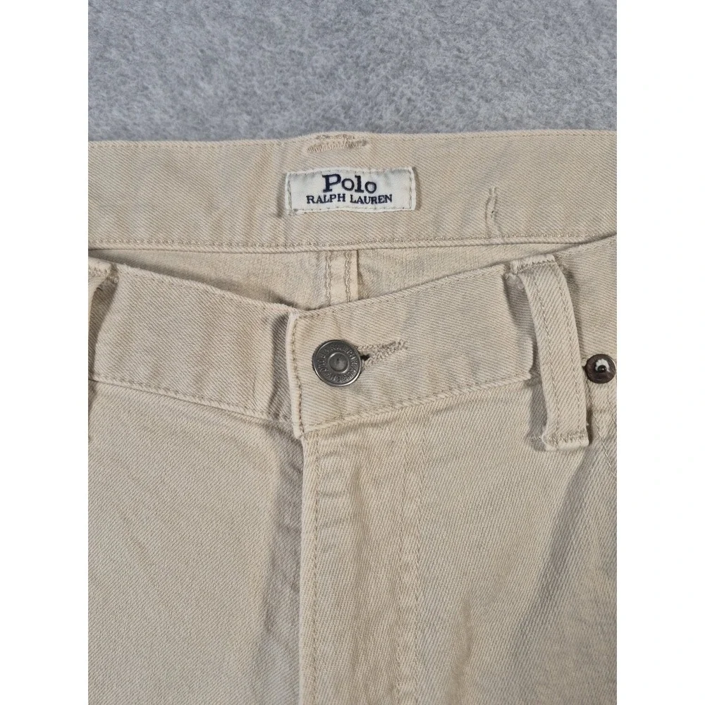 Polo Ralph Lauren Jeans Mens 36x30 Khaki Straight Fit Casual